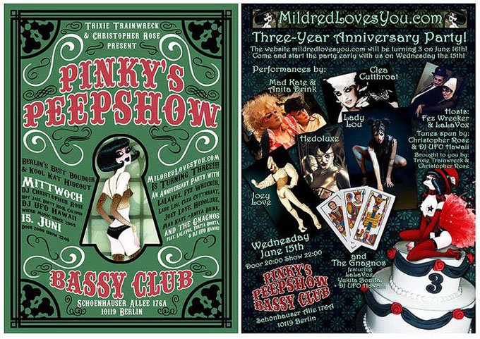 Pinky's Peepshow - MildredLovesYou.com's 3rd Anniversary - June 15th, 2011